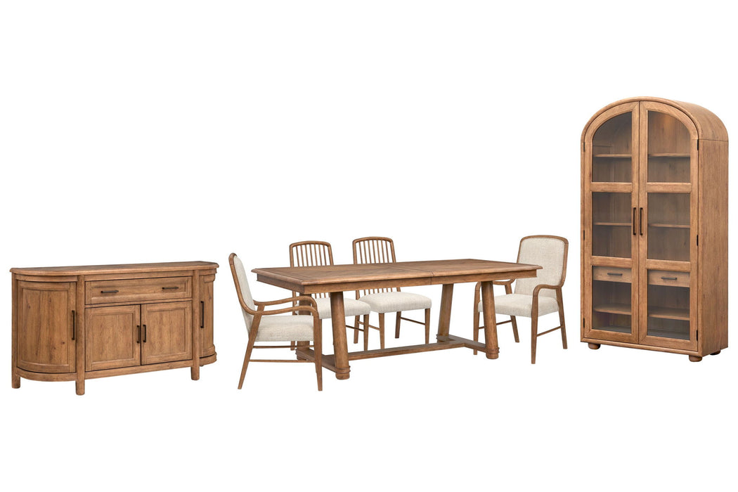 Woodward - Trestle Extendable Dining Table Set Magnussen Furniture