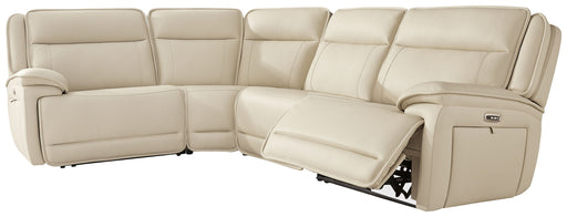 Double Deal - 4-Piece Power Reclining Sectional - Almond Signature Design by Ashley®