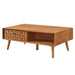 Coffee Table With Hidden Drawer And Open Shelf Home Essentials