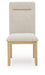 Lasinger - Dining Upholstered Side Chair (Set of 2) - Light Brown Signature Design by Ashley®