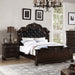 3 Piece Bedroom Set With Tufted Headboard And 2 Nightstands Home Essentials