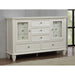 Dennis - 11 Drawer Dresser - Cream White Furniture Max
