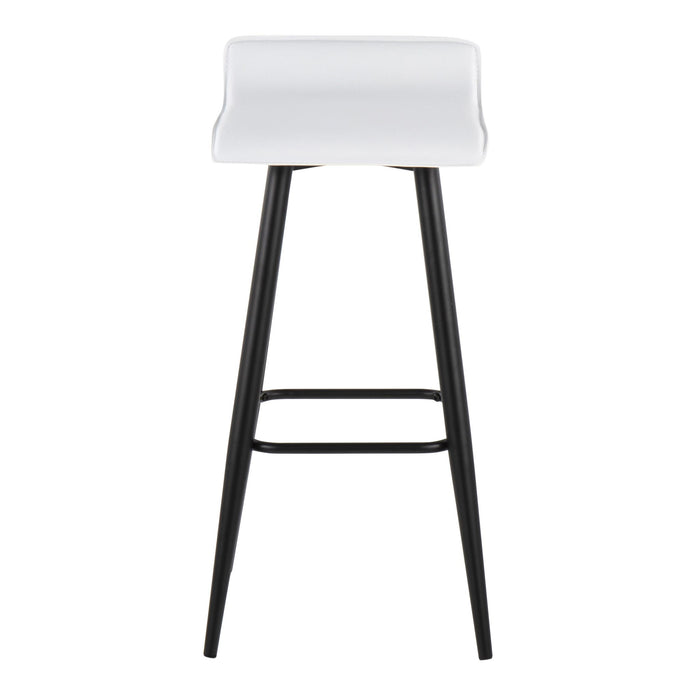 Ale - Contemporary Fixed Height Bar Stool (Set of 2) Lumi Source