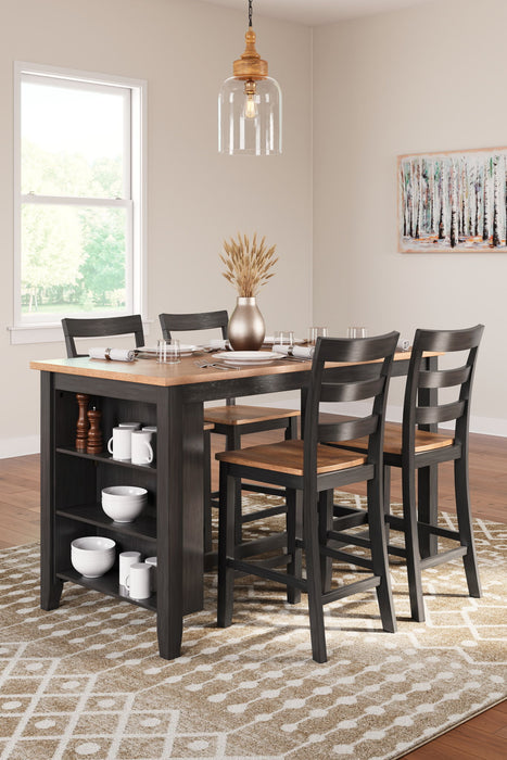 Gesthaven - Rectangular Dining Room Counter Set Signature Design by Ashley®