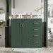 Retro Style Bathroom Vanity, 3 Drawers & Soft Closing Doors Hearth and Haven