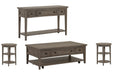 Paxton Place - Rectangular Caster Cocktail Table Set Magnussen Furniture