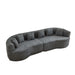 Curved Sectional Sofa With 6 Pillows Home Essentials