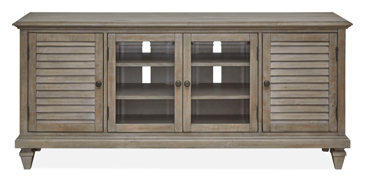 Calistoga - Rustic Entertainment Wall - Dovetail Gray Magnussen Furniture