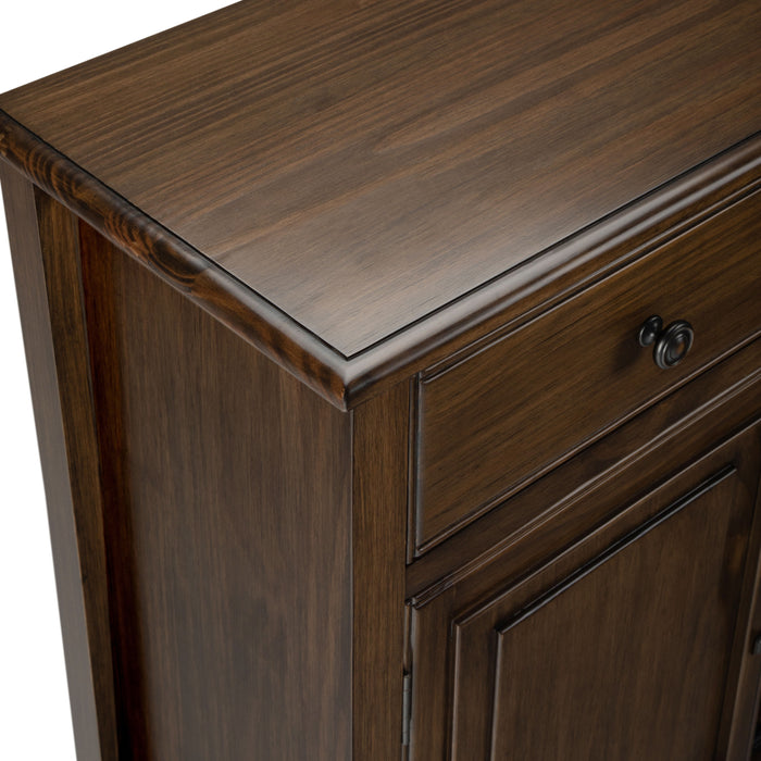 Connaught - Entryway Storage Cabinet - Rustic Natural Aged Brown