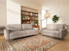 Modern Upholstered Sofa Couch, 3‑Seat Polyester Fabric Sofa With Tapered Wood Legs, Removable Seat Cushion, For Living Room Apartment U S Pride Furniture