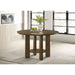 Crispin - Round Dining Table With Shelf - Brown Furniture Max