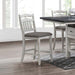 Counter Height Dining Chairs With Upholstered Cushion And Ladder Back Design (Set of 2) - Antique White Home Essentials