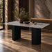 Leander - Dining Table With Ceramic Top - Gray & Black ACME