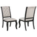 Kinzler - Side Chairs (Set of 2) - Tan / Black Furniture Max