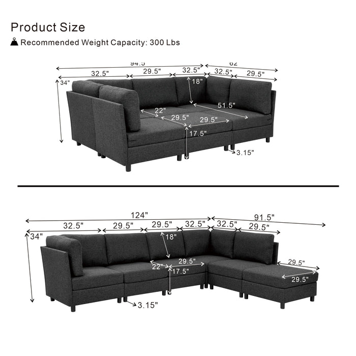Modern Modular Sofa For Living Spaces Home Essentials