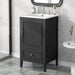 Modern Bathroom Vanity With Sink, Cabinet Storage, Drawer & Adjustable Feet Hearth and Haven
