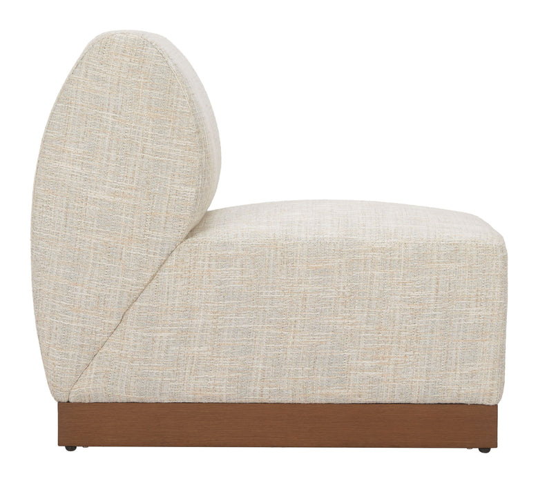 Christy - Armless Chair - Beige Zuo Modern
