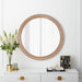 Round Wall Mirror With Ribbed Frame Daily Nest