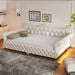 Upholstered Daybed With LED Lighting And Nailhead Trim Dreamland