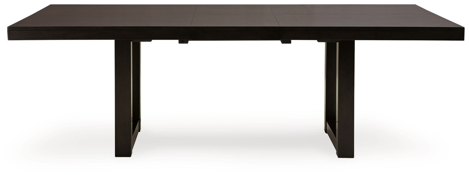 Neymorton - 7 Pc. - Rectangular Extension Table, 6 Side Chairs - Dark Grayish Brown Signature Design by Ashley®
