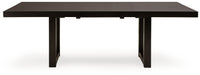 Neymorton - 7 Pc. - Rectangular Extension Table, 6 Side Chairs - Dark Grayish Brown Signature Design by Ashley®