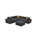 Custom Configuration Modular Sectional With Toss Pillows Home Essentials