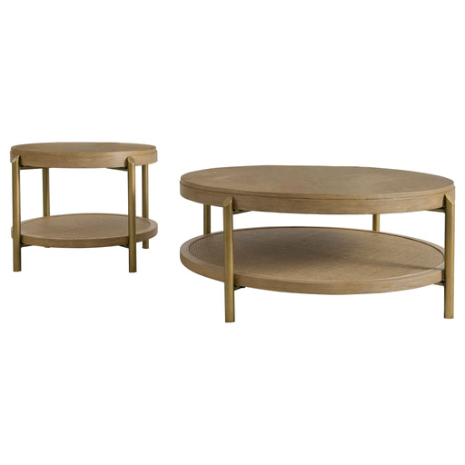 Benson - Round Coffee And End Table Set Furniture Max