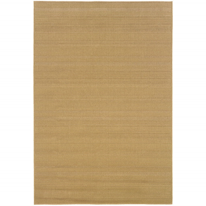 6' X 9' Stain Resistant Indoor / Outdoor Area Rug - Beige