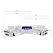 Nova - Sectional With Bluetooth Speaker, LED And Lifting Wine Cabinet Matrix Furniture Group