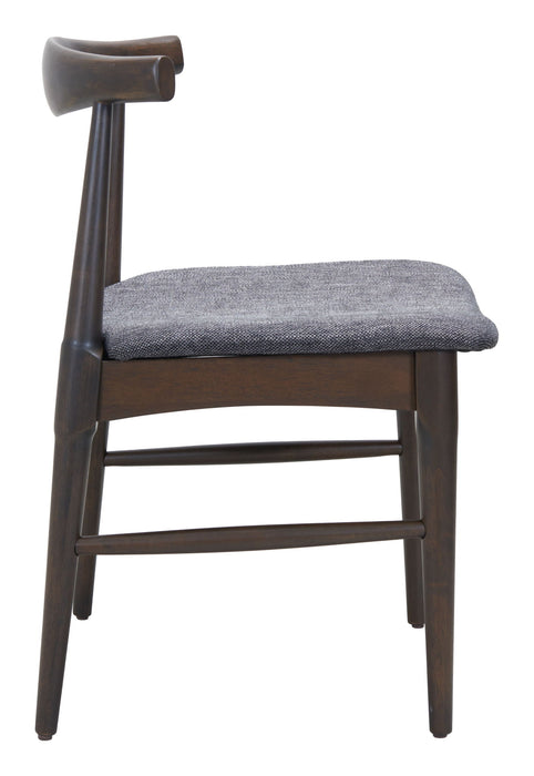 Tuzka - Dining Chair (Set of 2) - Gray / Espresso Zuo Modern