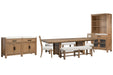 Plum Creek - Trestle Dining Table Set Magnussen Furniture