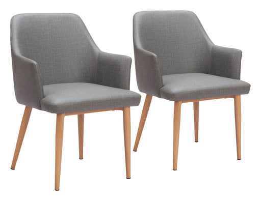 Wisom - Dining Chair (Set of 2) - Gray Zuo Modern