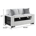 Prato - Loveseat With Storage And USB - Gray Matrix Furniture Group