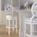 Stool With Back And Swivel Upholstered Seat Home Essentials