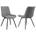 Tufted Swivel Dining Chairs (Set of 2) - Gray Furniture Max