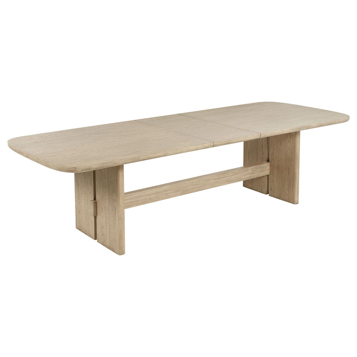 Kimpton - Rectangular Dining Table With Extension Leaf - Beige Furniture Max