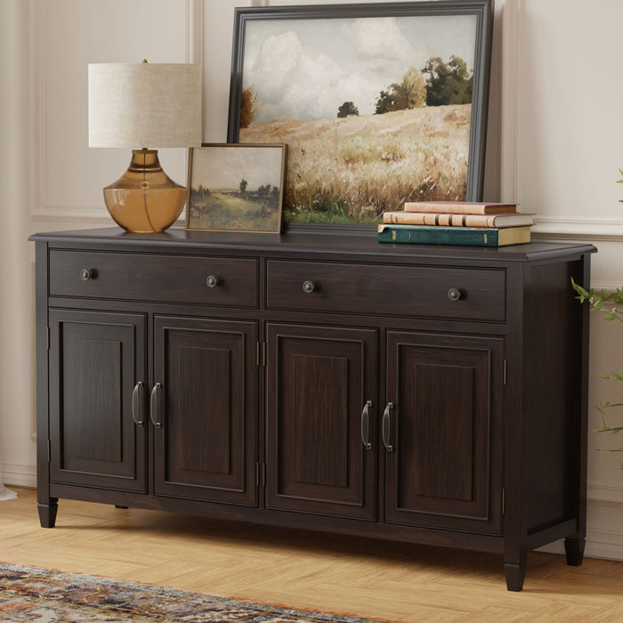 Connaught - Large Sideboard Buffet Storage Cabinet Simpli-Home