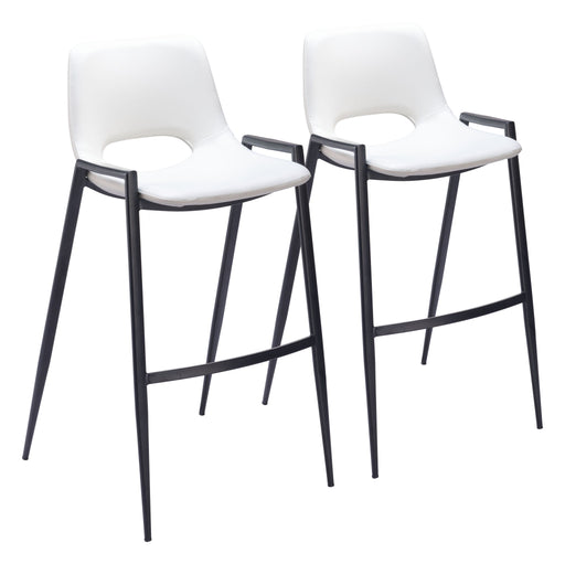 Desi - Bar Chair With Black Legs (Set of 2) Zuo Modern
