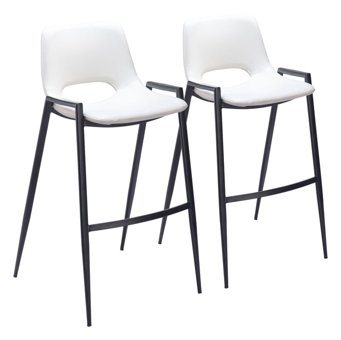 Desi - Bar Chair With Black Legs (Set of 2) Zuo Modern