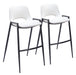 Desi - Bar Chair With Black Legs (Set of 2) Zuo Modern