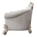 Vendome II - Chair With 2 Pillows - Two Tone Ivory Fabric & Antique Pearl ACME