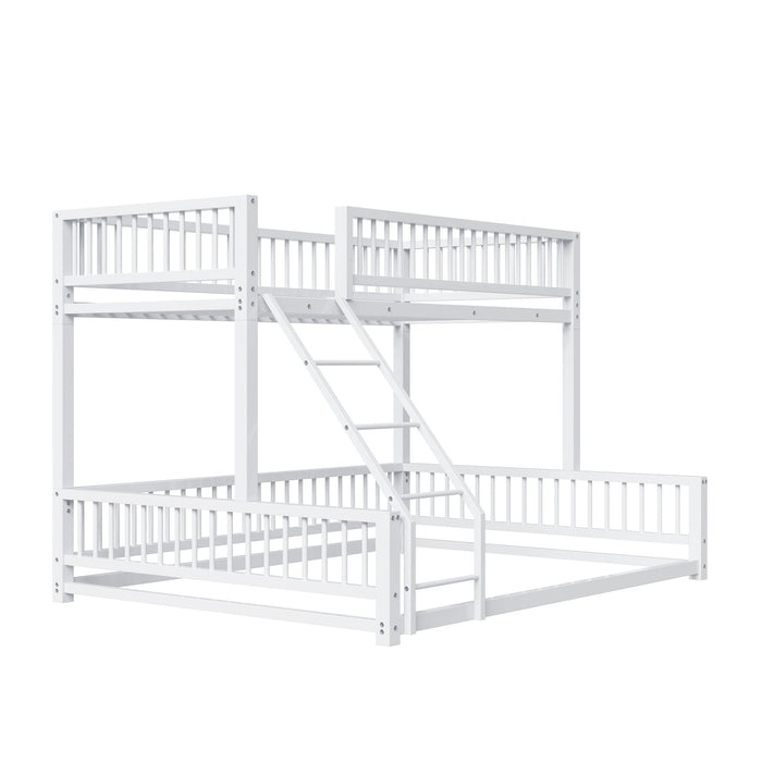 Bunk Bed With Ladder And Safety Guardrails Dreamland