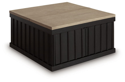 Rylandyn - Lift Top Cocktail Table - Black / Light Brown Signature Design by Ashley®