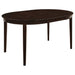 Gianna - 5 Piece Dining Set With Oval Table And Side Chairs - Cappuccino Furniture Max