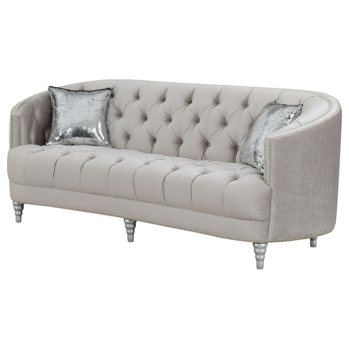 Dolby - Sofa With Tufted Living Room Sofa - Gray Furniture Max