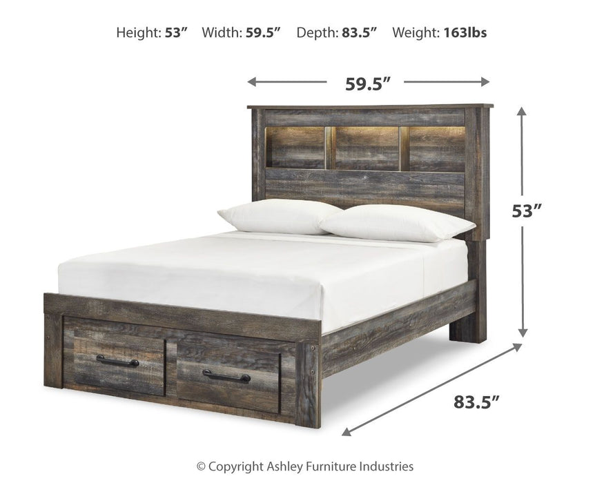 Drystan - Panel Bookcase Bed Signature Design by Ashley®
