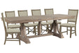 Paxton Place - Extendable Trestle Dining Table Set Magnussen Furniture