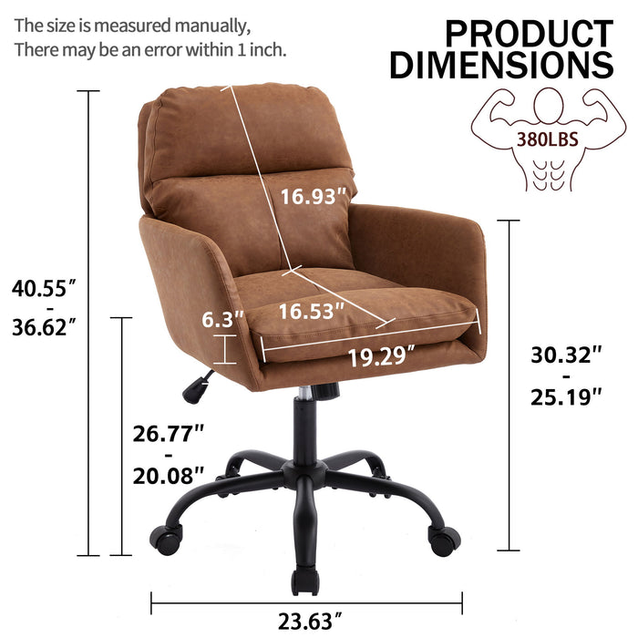 Office Chair With Adjustable Height, Ergonomic Design Home Essentials