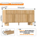 Sideboard Buffet Cabinet With 3 Drawers And 4 Doors For Dining Room Home Essentials