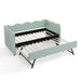 Gingham Daybed With USB Charging Port, Wave Shaped Design Home Essentials